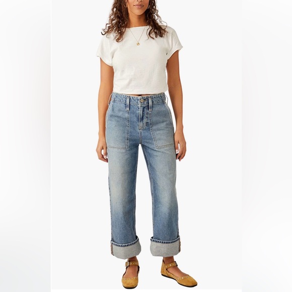 We The Free Major Leagues Wide Leg Crop Jeans - Picture 5 of 11